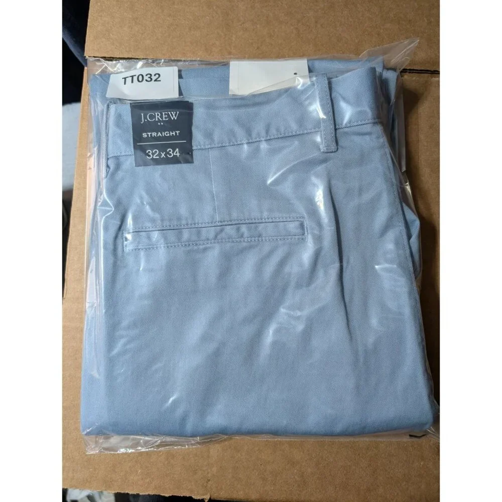 J.Crew Pants Mens 32x34‎ Light Blue Straight Fit Chino